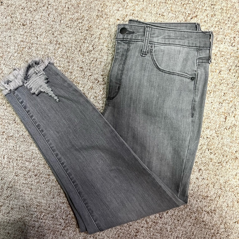Women’s Universal Thread Gray High Rise Skinny Crop Jeans Size 10